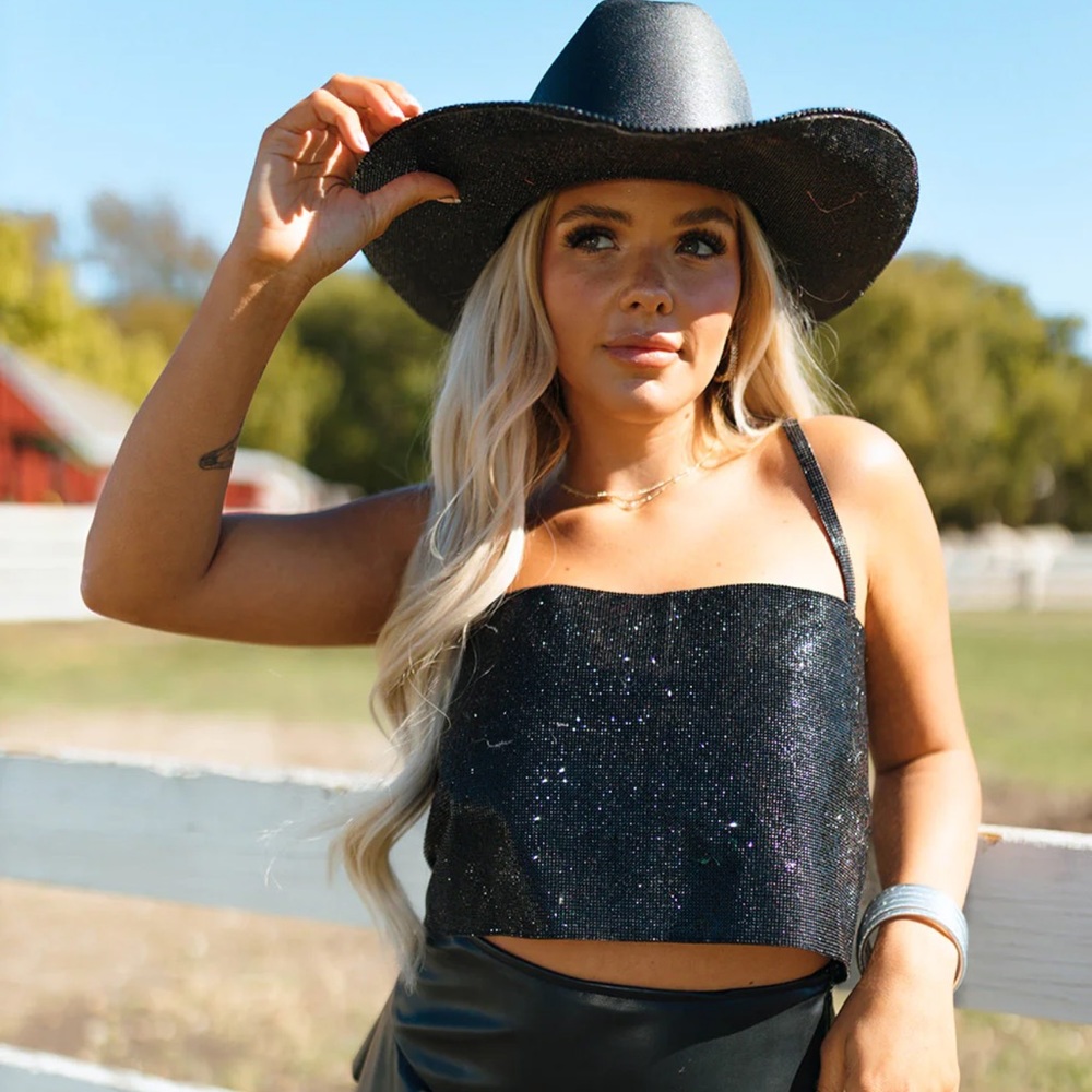 Girly Girl Rhinestone Top
